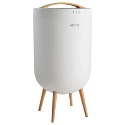 VEVOR Towel Warmers for Bathroom with Bluetooth Speaker and Ambient Light, Rapid Heated Towel Bucket, Auto Shut Off, 4 Adjustable Timer, Fits Oversized Towels, Blankets, Bathrobes, for Women, White