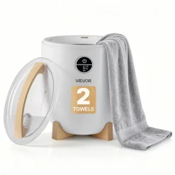 VEVOR Towel Warmers for Bathroom, Towel Warmer Bucket with Child Lock & High-Temp Indicator & 24H Delay Timer & Auto Shut Off Fits up to 4 Oversized Bath Towels, Blankets, Clothes, Bathrobes and More
