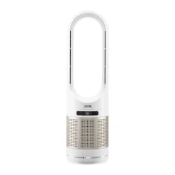 VEVOR Tower Fan Bladeless, 16.4ft/s Velocity Floor Fan that Blows Cold Air, 80° Oscillating 8-Speed Fans, 8H Timer, Standing Fans with H13 HEPA Filtration, Remote Control & Air Purification Mode