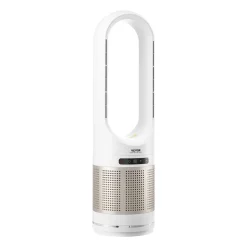 VEVOR Tower Fan Bladeless, 16.4ft/s Velocity Floor Fan that Blows Cold Air, 80° Oscillating 8-Speed Fans, 8H Timer, Standing Fans with H13 HEPA Filtration, Remote Control & Air Purification Mode