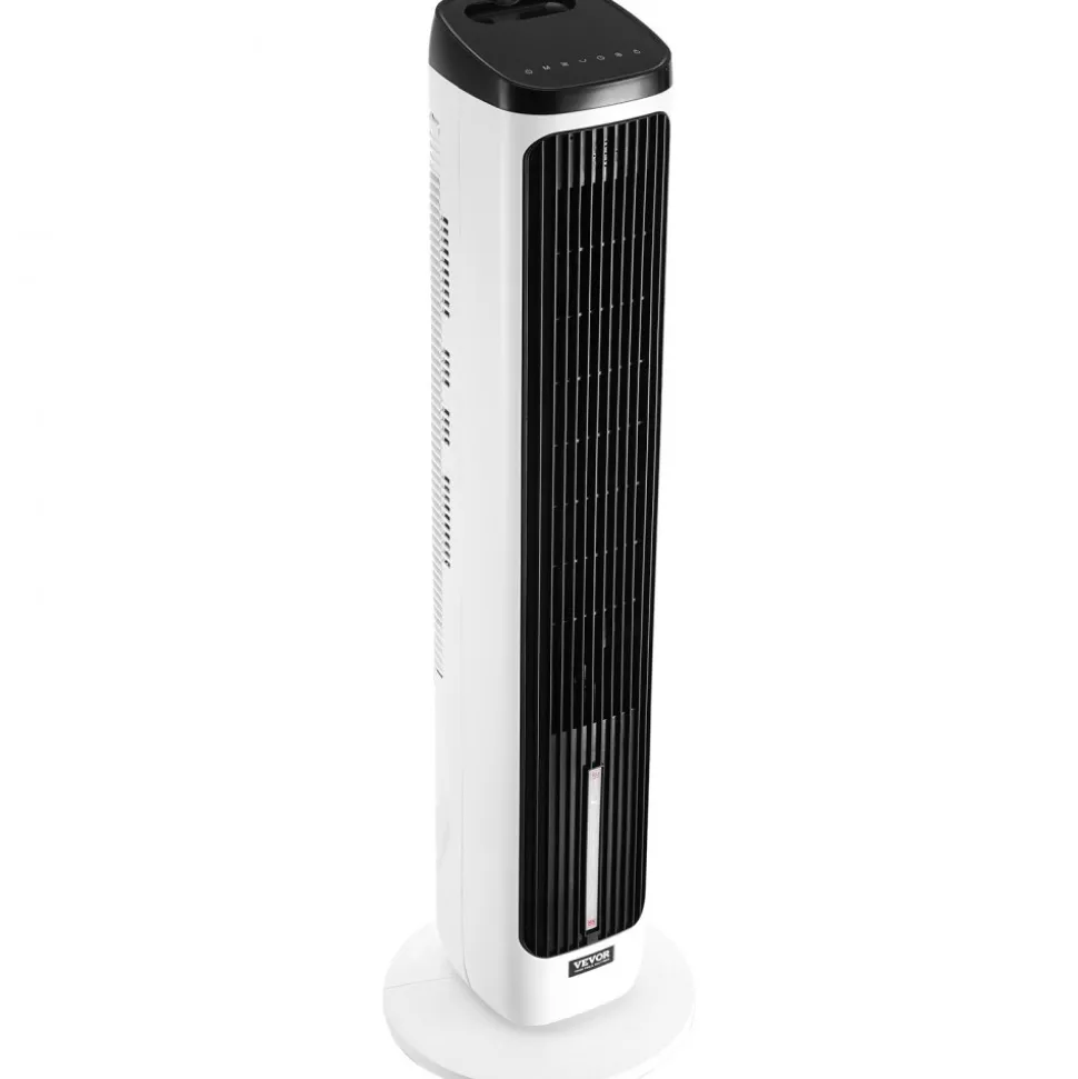 VEVOR Tower Fan, 23.3ft/s Velocity Quiet Floor Fan, 70° Oscillating Fans for Indoors with 9 Speeds, 4 Modes, 24H Timer, Portable Standing Bladeless Fan with Remote Control for Bedroom, Office, Home