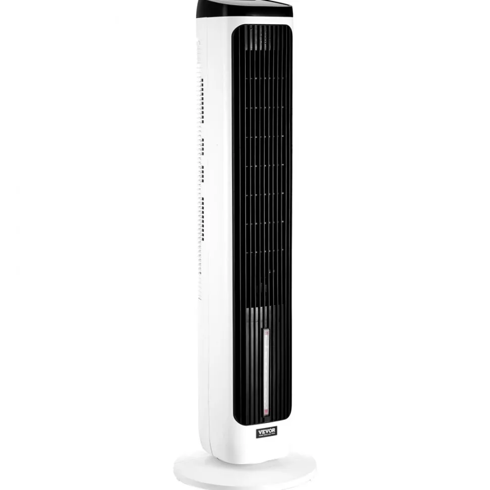 VEVOR Tower Fan, 23.3ft/s Velocity Quiet Floor Fan, 70° Oscillating Fans for Indoors with 9 Speeds, 4 Modes, 24H Timer, Portable Standing Bladeless Fan with Remote Control for Bedroom, Office, Home