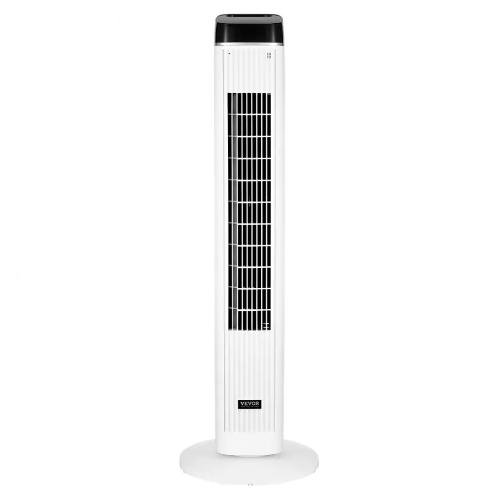 VEVOR Tower Fan, 22 ft/s Velocity Quiet Floor Fan, 70° Oscillating Fans for Indoors with 3 Speeds, 4 Modes, 12H Timer, Portable Standing Bladeless Fan with Remote Control for Bedroom, Office, Home
