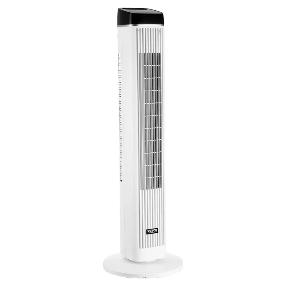 VEVOR Tower Fan, 22 ft/s Velocity Quiet Floor Fan, 70° Oscillating Fans for Indoors with 3 Speeds, 4 Modes, 12H Timer, Portable Standing Bladeless Fan with Remote Control for Bedroom, Office, Home