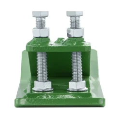 VEVOR Tractor Bucket Protector, 2PCS Heavy Duty Steel Bucket Edge Protectors, Edge Tamer Anti-Skid Device with Double Hexagon Lock Nuts and Bolts, for Snow, Leave Removal & Spreading Gravel (Green)