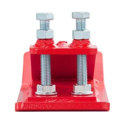 VEVOR Tractor Bucket Protector, 2PCS Heavy Duty Steel Bucket Edge Protectors, Edge Tamer Anti-Skid Device with Double Hexagon Lock Nuts and Bolts, for Snow, Leave Removal & Spreading Gravel (Red)
