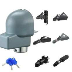 VEVOR Trailer Coupler Lock, Fits 2-5/16-Inch Cast/Bulldog Trailer Couplers, Heavy Duty Trailer Hitch Lock with 3 Keys, Corrision-resistant, Anti-Theft Coupler Ball Locks for RV, Trailer, Boat, Black
