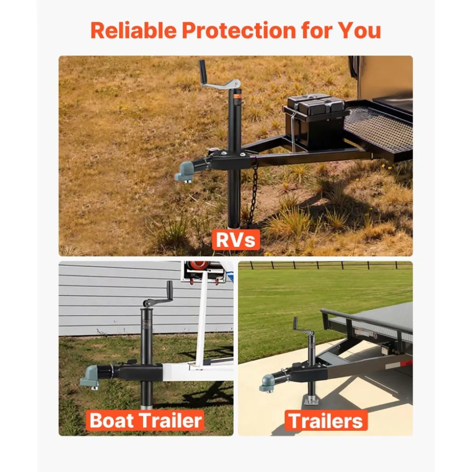 VEVOR Trailer Coupler Lock, Fits 2-5/16-Inch Cast/Bulldog Trailer Couplers, Heavy Duty Trailer Hitch Lock with 3 Keys, Corrision-resistant, Anti-Theft Coupler Ball Locks for RV, Trailer, Boat, Black