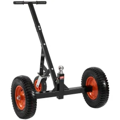 VEVOR Trailer Dolly, 1200lbs Tongue Weight Capacity, Carbon Steel Trailer Mover with 2 inch Ball, 15.2 inch Pneumatic Tires, Portable Tow Dolly for Moving RV Trailer