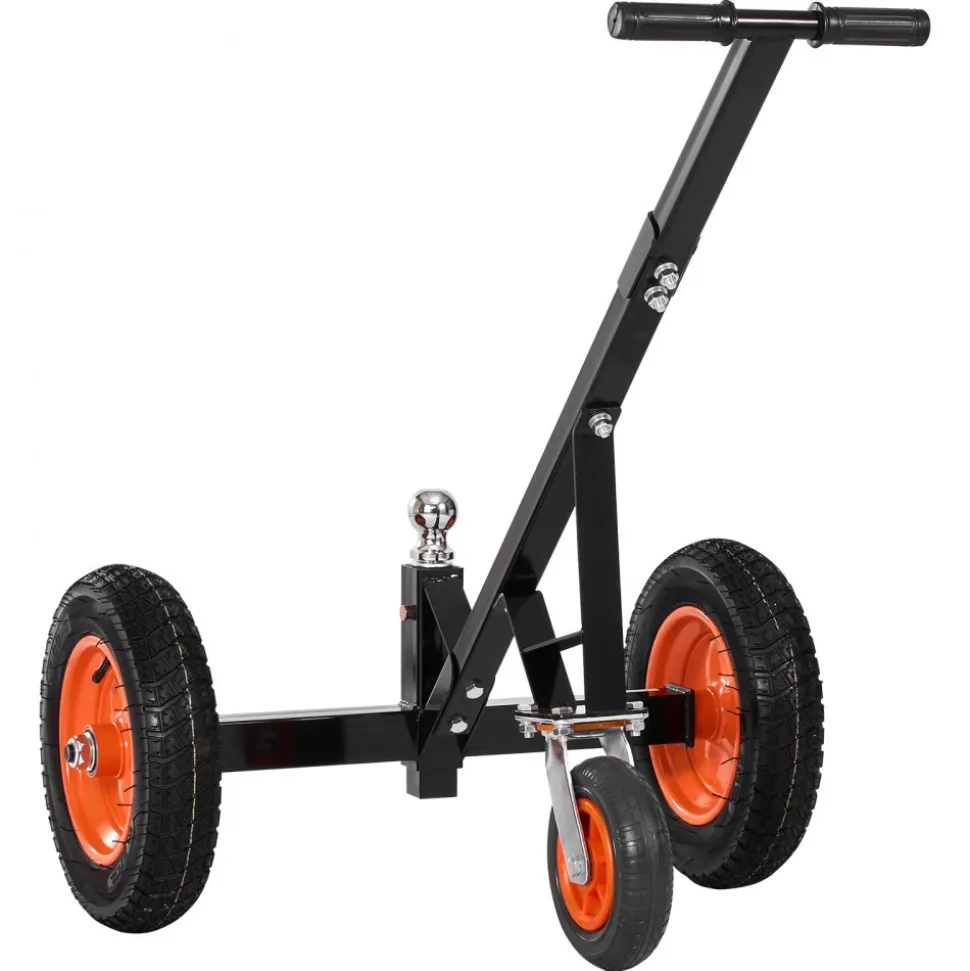 VEVOR Trailer Dolly, 1200lbs Tongue Weight Capacity, Carbon Steel Trailer Mover with 2 inch Ball, 15.2 inch Pneumatic Tires, Portable Tow Dolly for Moving RV Trailer