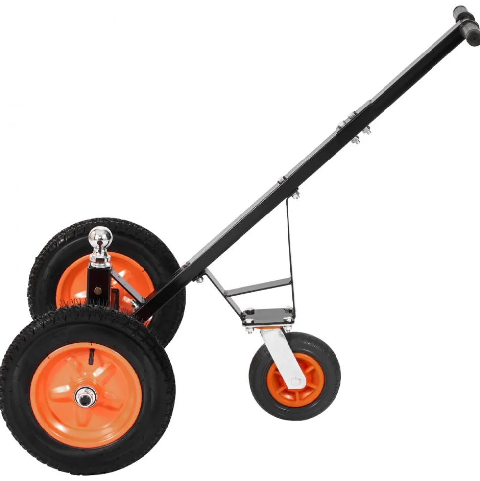 VEVOR Trailer Dolly, 1200lbs Tongue Weight Capacity, Carbon Steel Trailer Mover with 2 inch Ball, 15.2 inch Pneumatic Tires, Portable Tow Dolly for Moving RV Trailer