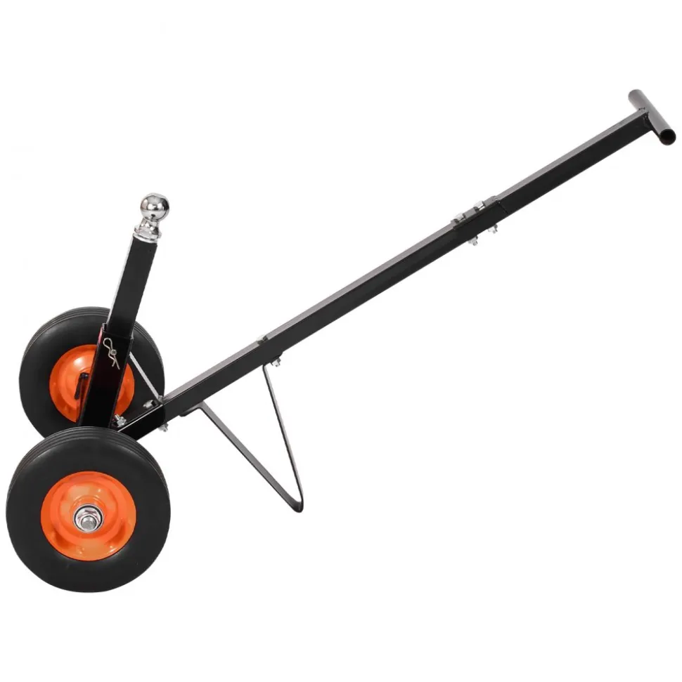 VEVOR Trailer Dolly, 600lbs Tongue Weight Capacity, Carbon Steel Trailer Mover with 1-7/8 in Hitch Ball and 10 in Solid Tires, Portable Tow Dolly for Moving Car RV Boat Trailer