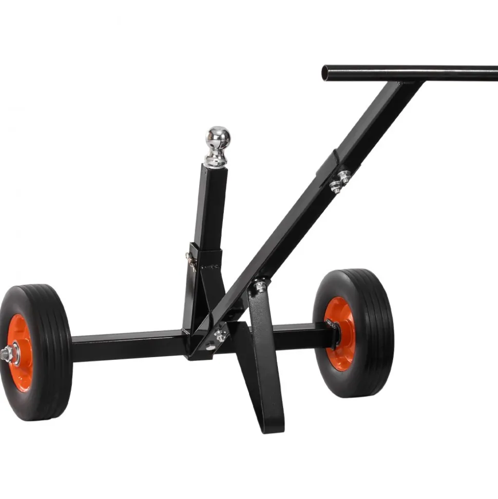 VEVOR Trailer Dolly, 600lbs Tongue Weight Capacity, Carbon Steel Trailer Mover with 1-7/8 in Hitch Ball and 10 in Solid Tires, Portable Tow Dolly for Moving Car RV Boat Trailer
