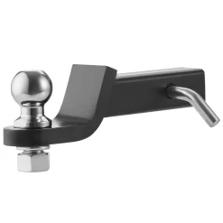 VEVOR Trailer Hitch, Fits 2 Inches Receiver, Trailer Hitch Ball Mount with 2 Inches Ball and Pin, 7500 lbs Capacity Ball Hitch, 2 Inches Drop, Tow Hitch for Heavy Duty Truck with Carbon Steel, Black