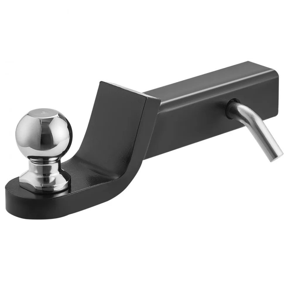 VEVOR Trailer Hitch, Fits 2 Inches Receiver, Trailer Hitch Ball Mount with 2 Inches Ball and Pin, 7500 lbs Capacity Ball Hitch, 2 Inches Drop, Tow Hitch for Heavy Duty Truck with Carbon Steel, Black