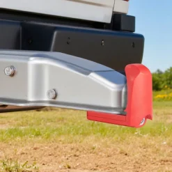 VEVOR Trailer Hitch Lock, Fits for 1-7/8 in, 2 in, 2-5/16 in Couplers, Heavy-Duty Anti-Theft Trailer Ball Lock with 3 Keys, Prying-Resistant & Impact-Resistant, Fits for RVs, Boats, Trailers, Red