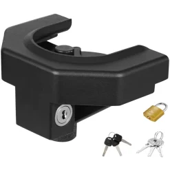 VEVOR Trailer Hitch Lock Kit, Compatible with 2-5/16 in Couplers, Heavy-Duty Anti-Theft Trailer Ball Lock with 3 Keys & Padlock, Prying-Resistant & Impact-Resistant, Fits for RVs, Boats, Trailers