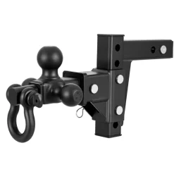 VEVOR Trailer Hitch Tri Ball Mount with D Shackle, Fit 2 Inch Receiver, 1-7/8 Inch, 2 Inch and 2-5/16 Inch Balls, 10000 lbs GTW, 6 Inch Drop, Towing Hitch for RVs, Off-Road Vehicles and Trucks