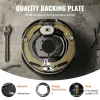 VEVOR Trailer Hub Drum Kits 8 on 6.5" B.C. with 12" x 2" Electric Brakes, Self-Adjusting Trailer Brake Assembly for 7000 lbs Axle, 5-Hole Mounting, Backing Plates for Brake System Part Replacement