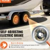 VEVOR Trailer Hub Drum Kits 5 on 4.5" B.C. with 10" x 2-1/4" Electric Brakes, Self-Adjusting Trailer Brake Assembly for 3500 lbs Axle, 4-Hole Mounting, Backing Plates for Brake System Part Replacement