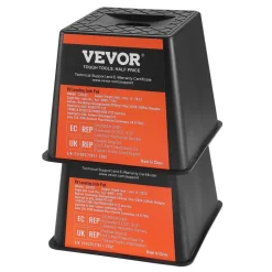 VEVOR Trailer Jack Block, 6000 lbs Capacity per RV Leveling Block, High-quality Polypropylene RV Camper Stabilizer Blocks, RV Travel Accessories Use for Any Tongue Jack, Post, Foot, 5th Wheels, 4-Pack