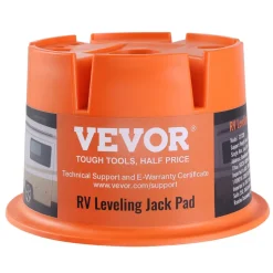 VEVOR Trailer Jack Block, 2000 lbs Capacity per RV Leveling Block, High-quality Polypropylene RV Camper Stabilizer Blocks, RV Travel Accessories Use for Any Tongue Jack, Post, Foot, 5th Wheels, 2-Pack