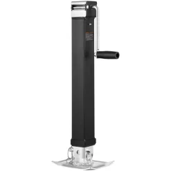 VEVOR Trailer Jack, 8000 lbs Dynamic Load Capacity, Weld-on Pipe-Mount Swivel Trailer Jack with Ergonomic Handle, 15-inch Vertical Travel, Suitable for RV, Horse, Utility, Camping and Yacht Trailers