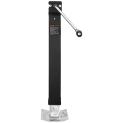 VEVOR Trailer Jack, 8000 lbs Dynamic Load Capacity, Weld-on Pipe-Mount Swivel Trailer Jack with Ergonomic Handle, 15-inch Vertical Travel, Suitable for RV, Horse, Utility, Camping and Yacht Trailers