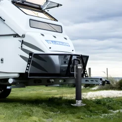 VEVOR Trailer Jack, 8000 lbs Dynamic Load Capacity, Weld-on Pipe-Mount Swivel Trailer Jack with Ergonomic Handle, 15-inch Vertical Travel, Suitable for RV, Horse, Utility, Camping and Yacht Trailers