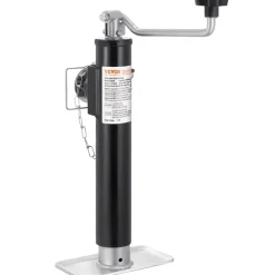 VEVOR Trailer Jack, 2000 lbs Dynamic Load Capacity, Weld-on Pipe-Mount Swivel Trailer Jack, 10" Lift Trailer Jack Stand with Handle for RV Trailer, Horse Trailer, Utility Trailer, and Yacht Trailer