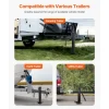 VEVOR Trailer Jack, 12000 lbs Dynamic Load Capacity, Weld-on Pipe-Mount Swivel Trailer Jack with Ergonomic Handle, 12.6-inch Vertical Travel, Suitable for RV, Horse, Utility, Camping, Yacht Trailers
