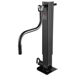 VEVOR Trailer Jack, 12000 lbs Dynamic Load Capacity, Weld-on Pipe-Mount Swivel Trailer Jack with Ergonomic Handle, 12.6-inch Vertical Travel, Suitable for RV, Horse, Utility, Camping, Yacht Trailers
