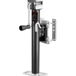 VEVOR Trailer Jack, 2500 lbs Dynamic Load Capacity, Heavy Duty Swivel Bolt-on Trailer Jack with Ergonomic Handle, 15-inch Vertical Travel, Suitable for RV, Horse, Utility, Camping and Yacht Trailers