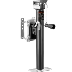 VEVOR Trailer Jack, 2500 lbs Dynamic Load Capacity, Heavy Duty Swivel Bolt-on Trailer Jack with Ergonomic Handle, 15-inch Vertical Travel, Suitable for RV, Horse, Utility, Camping and Yacht Trailers