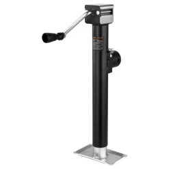 VEVOR Trailer Jack, 5000 lbs Dynamic Load Capacity, Weld-on Pipe-Mount Swivel Trailer Jack with Ergonomic Handle, 15-inch Vertical Travel, Suitable for RV, Horse, Utility, Camping and Yacht Trailers