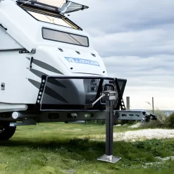 VEVOR Trailer Jack, 5000 lbs Dynamic Load Capacity, Weld-on Pipe-Mount Swivel Trailer Jack with Ergonomic Handle, 15-inch Vertical Travel, Suitable for RV, Horse, Utility, Camping and Yacht Trailers