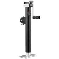 VEVOR Trailer Jack, 5000 lbs Dynamic Load Capacity, Weld-on Pipe-Mount Swivel Trailer Jack with Ergonomic Handle, 15-inch Vertical Travel, Suitable for RV, Horse, Utility, Camping and Yacht Trailers