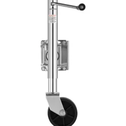 VEVOR Trailer Jack with Wheel, 1000 lbs Load Capacity, Heavy Duty Swivel Boat Trailer Jack with PP Single Wheel & Ergonomic Handle, 10-inch Lift, Fit for RVs, Boats, Horse Trailers, Utility Trailers