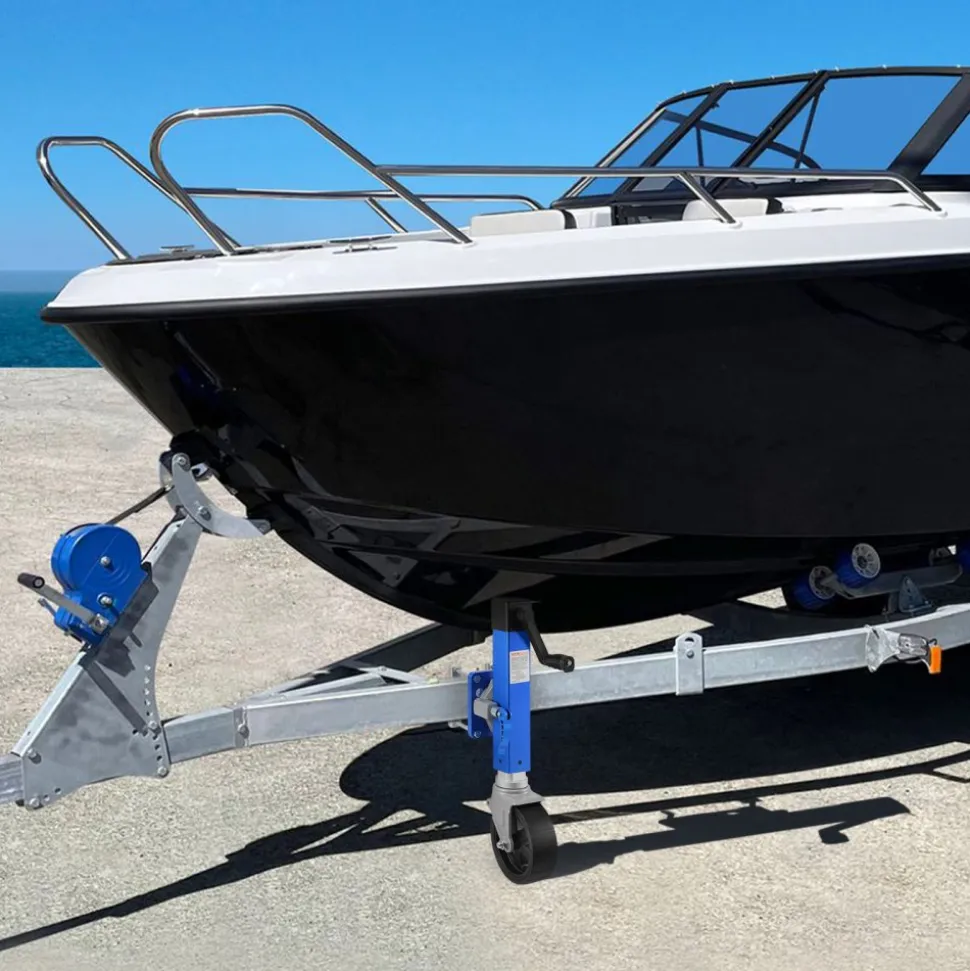 VEVOR Trailer Jack with Wheel, 1600 lbs Heavy Duty Swivel Boat Trailer Jack PP Single Wheel, 10" Lift, Bolt-on Trailer Tongue Jack with Ergonomic Handle for RV, Boat, Horse Trailer, Utility Trailer