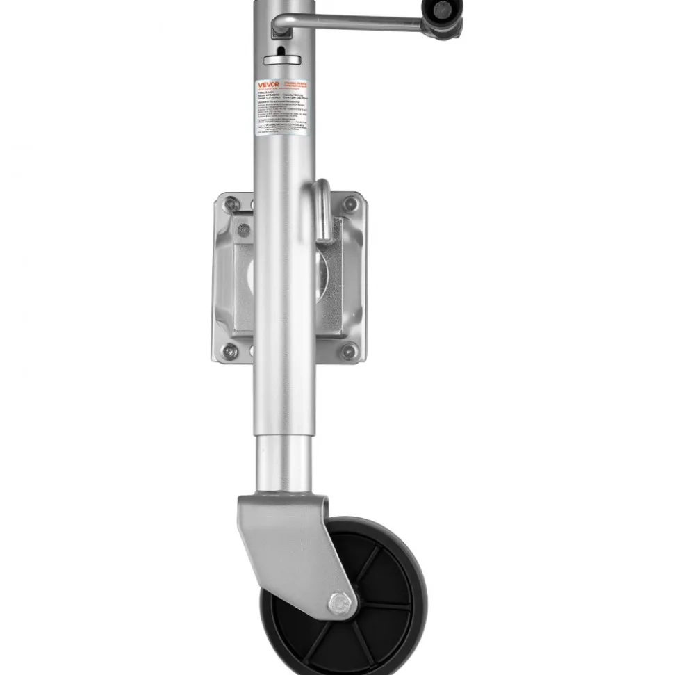 VEVOR Trailer Jack with Wheel, 1500 lbs Load Capacity, Heavy Duty Swivel Boat Trailer Jack with PP Single Wheel & Ergonomic Handle, 12-inch Lift, Fit for RVs, Boats, Horse Trailers, Utility Trailers