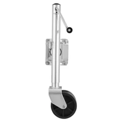 VEVOR Trailer Jack with Wheel, 2000 lbs Load Capacity, Heavy Duty Swivel Boat Trailer Jack with PP Dual Wheel & Ergonomic Handle, 15-27 Inch Lift Range, Fit for RVs, Boats and Utility Trailers