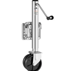 VEVOR Trailer Jack with Wheel, 2000 lbs Load Capacity, Heavy Duty Swivel Boat Trailer Jack with PP Single Wheel & Ergonomic Handle, 12-inch Lift, Fit for RVs, Boats, Horse Trailers, Utility Trailers