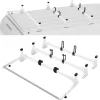 VEVOR Trailer Ladder Rack, 54" 3 Crossbars Ladder Roof Rack, Heavy-duty Steel Van Roof Rack, 800 lbs Capacity Van Ladder Rack with Cargo Roller and Straps, Fit for Ford Transit 150 250 350, 2015-2022
