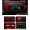 VEVOR Trailer Lights, 10-30V LED Trailer Tail Lights Kit with Stop Brake Turn Tail Clearance (Side) Lamp, Left and Right Waterproof Tow Lighting Kit for Boat Truck Camper RV Snowmobile Bus Caravan