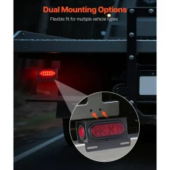 VEVOR Trailer Lights, 10-30V LED Trailer Tail Lights Kit with Stop Brake Turn Tail Clearance (Side) Lamp, Left and Right Waterproof Tow Lighting Kit for Boat Truck Camper RV Snowmobile Bus Caravan