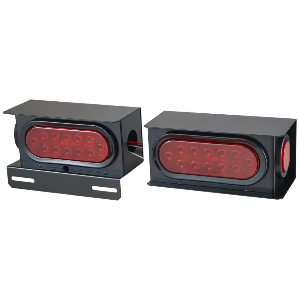 VEVOR Trailer Lights, 10-30V LED Trailer Tail Lights Kit with Stop Brake Turn Tail Clearance (Side) Lamp, Left and Right Waterproof Tow Lighting Kit for Boat Truck Camper RV Snowmobile Bus Caravan