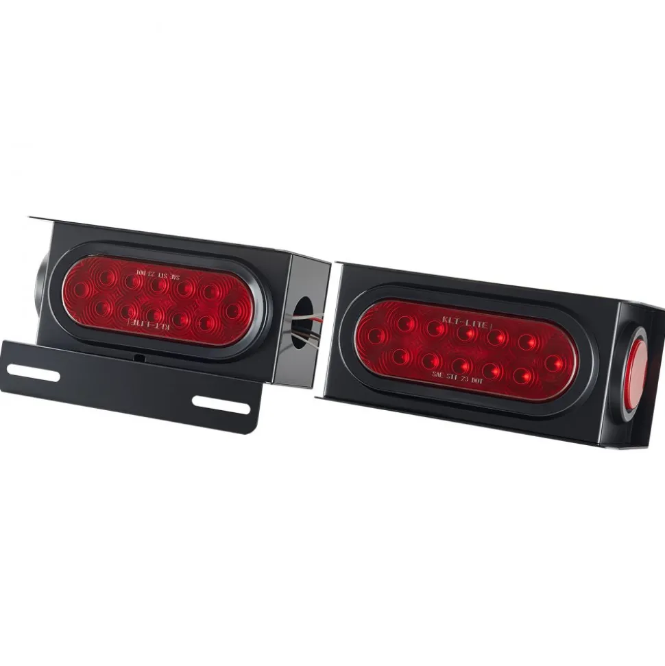 VEVOR Trailer Lights, 10-30V LED Trailer Tail Lights Kit with Stop Brake Turn Tail Clearance (Side) Lamp, Left and Right Waterproof Tow Lighting Kit for Boat Truck Camper RV Snowmobile Bus Caravan