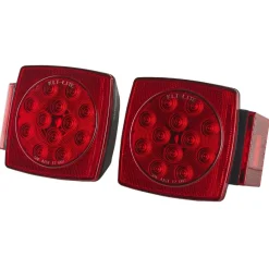 VEVOR Trailer Lights, 12V LED Trailer Tail Lights Kit with Stop Brake Turn Tail License Plate Clearance Lamp, Waterproof Tow Lighting Kit with Wiring Harness for Boat Truck Camper RV Snowmobile Bus