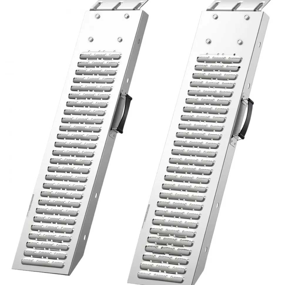 VEVOR Trailer Ramps, 2PCS 39 x 9 in, Heavy-Duty Steel ATV Ramp Set with Anti-Slip Plates, 1200LBS Combined Capacity Loading Ramps for Motorcycles, Lawn Mowers, Farm Tractors, Carts