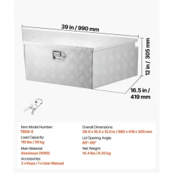 VEVOR Trailer Tongue Box, 39